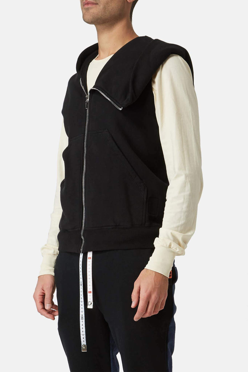 Hoodie en coton noir Rick Owens