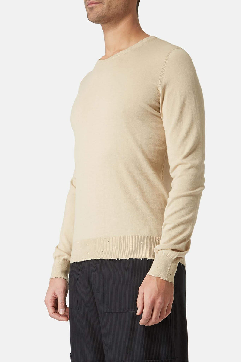 Pull en coton beige Maison Margiela