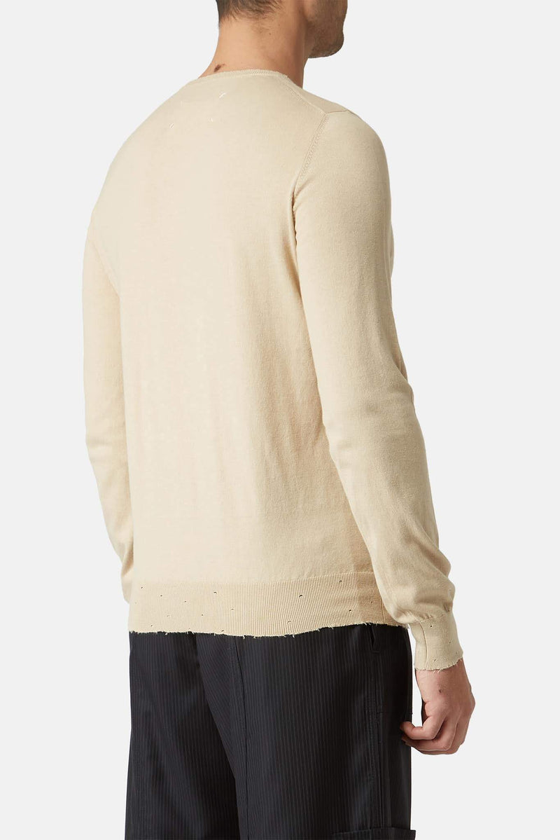 Pull en coton beige Maison Margiela