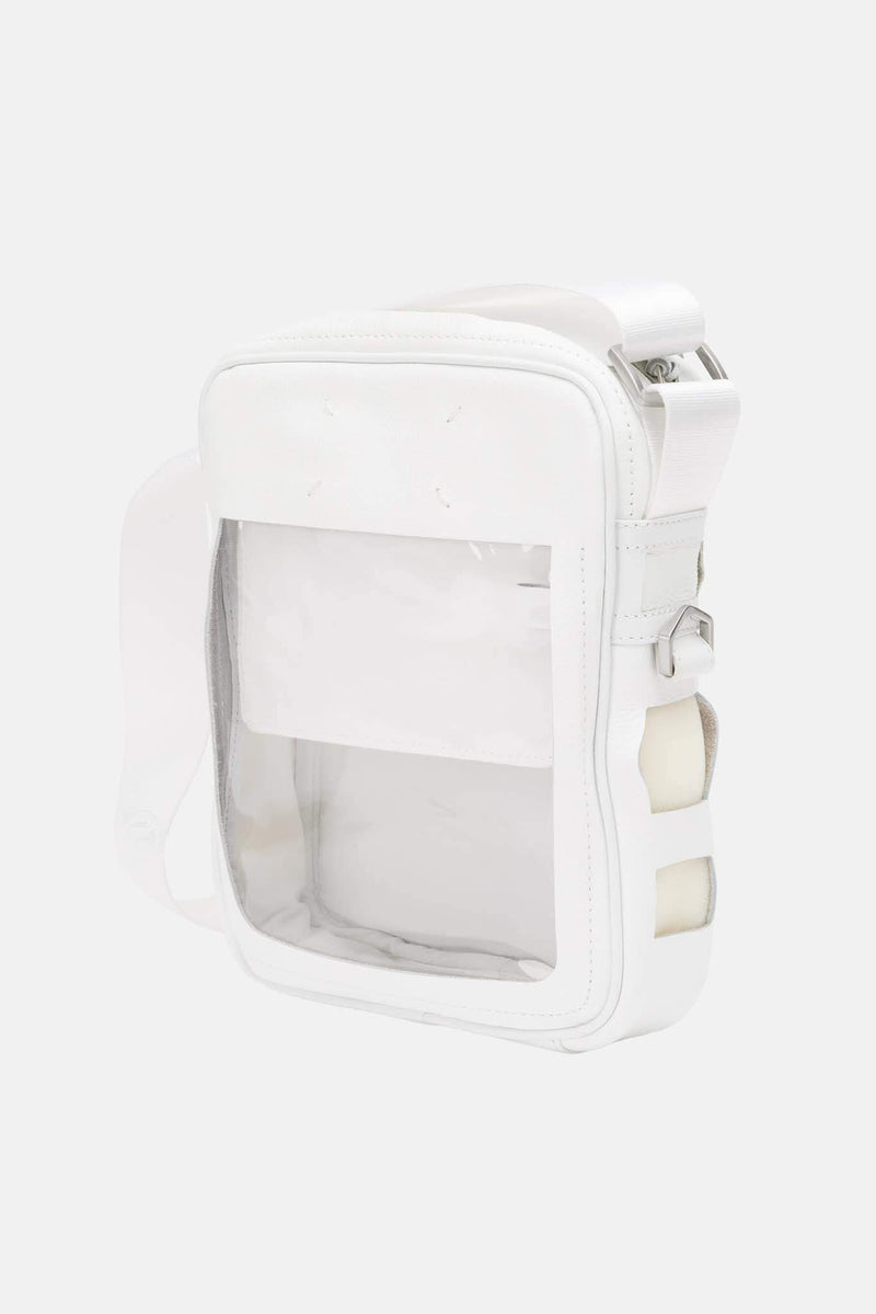 Sac bandoulière en cuir blanc Maison Margiela