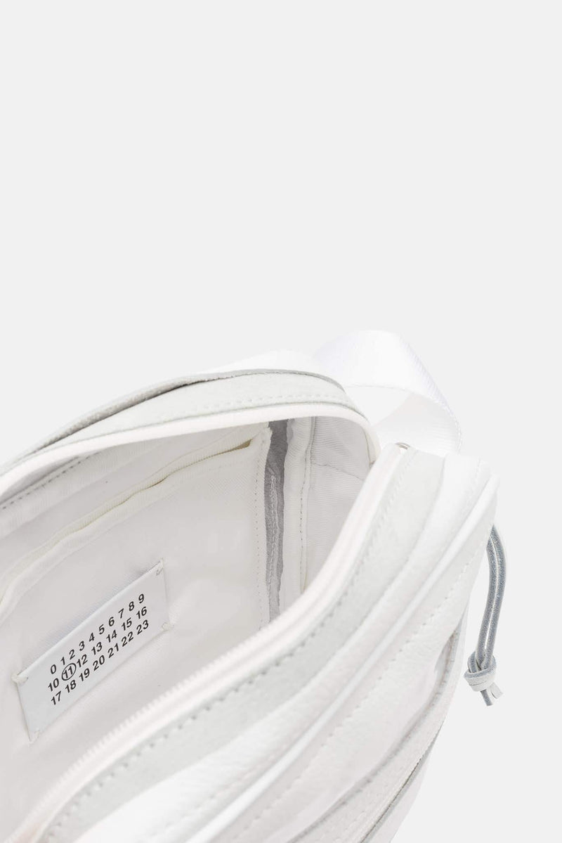 Sac bandoulière en cuir blanc Maison Margiela