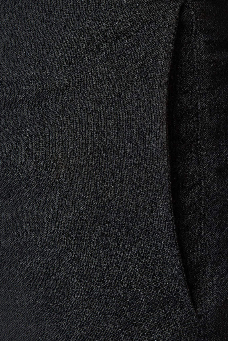 Pantalon en laine mélangée noir Deepti