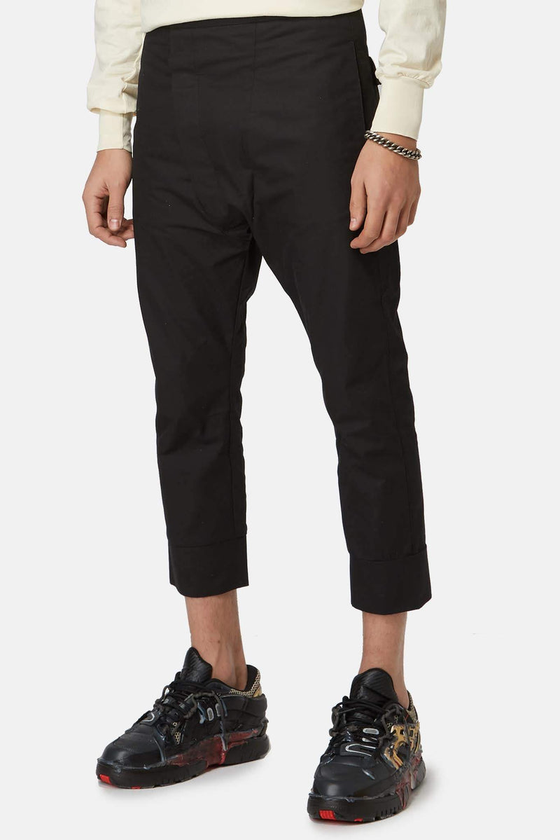 Pantalon en coton noir Deepti