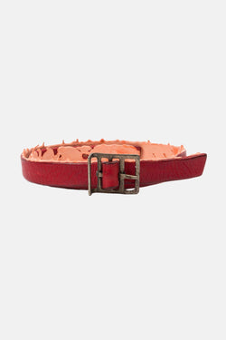 Ceinture en cuir rouge Carol Christian Poell