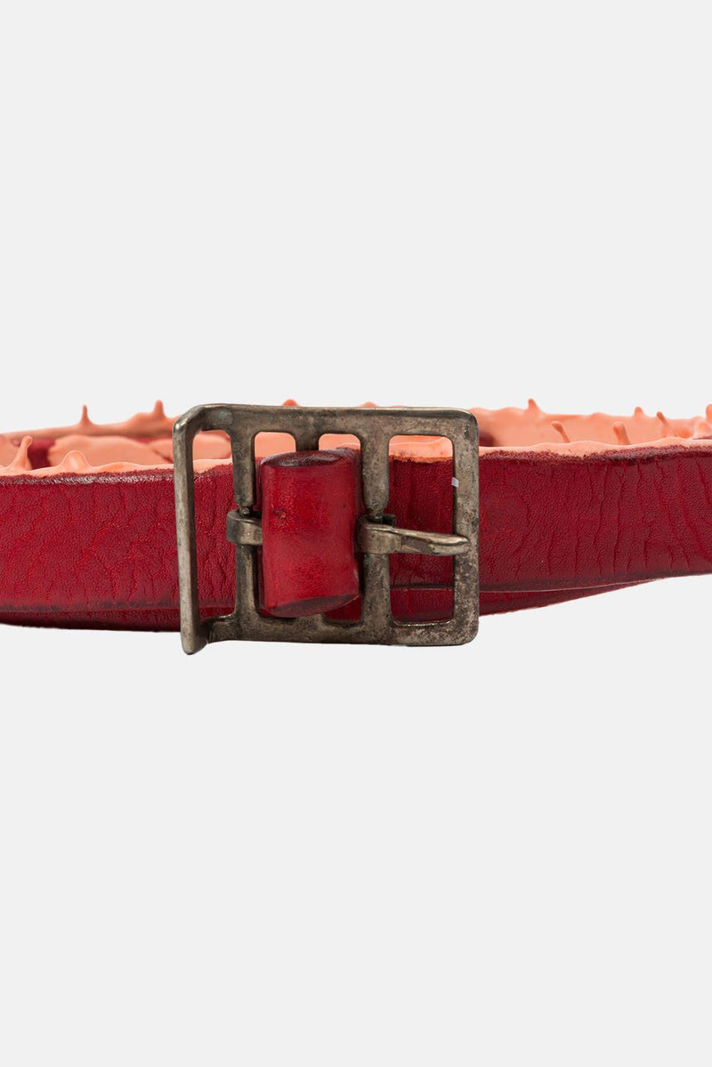 Ceinture en cuir rouge Carol Christian Poell