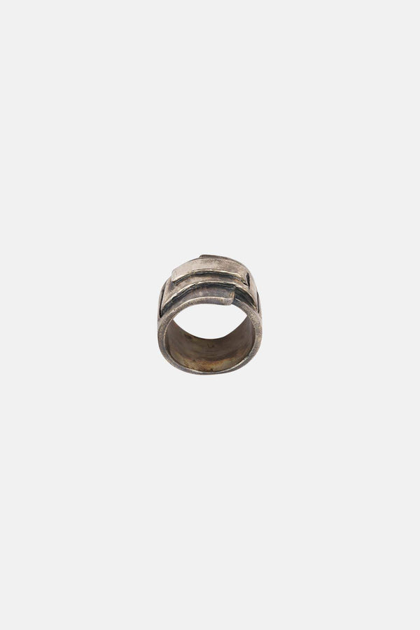 Bague effet usé en argent Tobias Wistisen