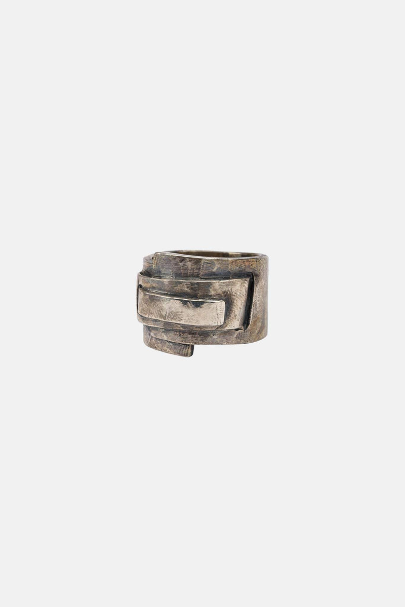 Bague effet usé en argent Tobias Wistisen