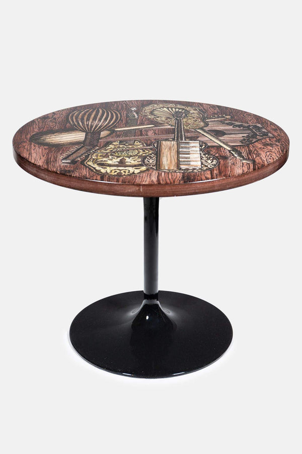 Table d'Appoint en Bois Fornasetti Vintage