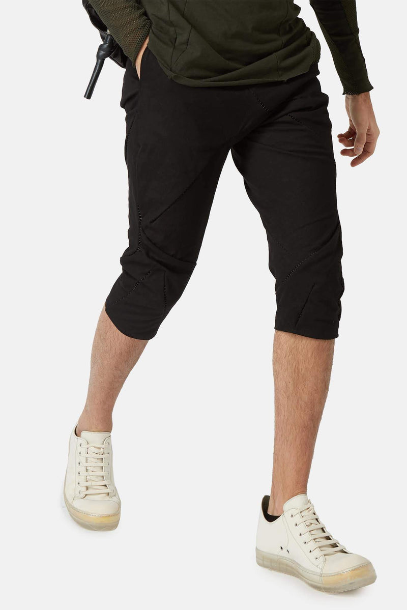 Pantalon en coton noir Leon Emanuel Blanck