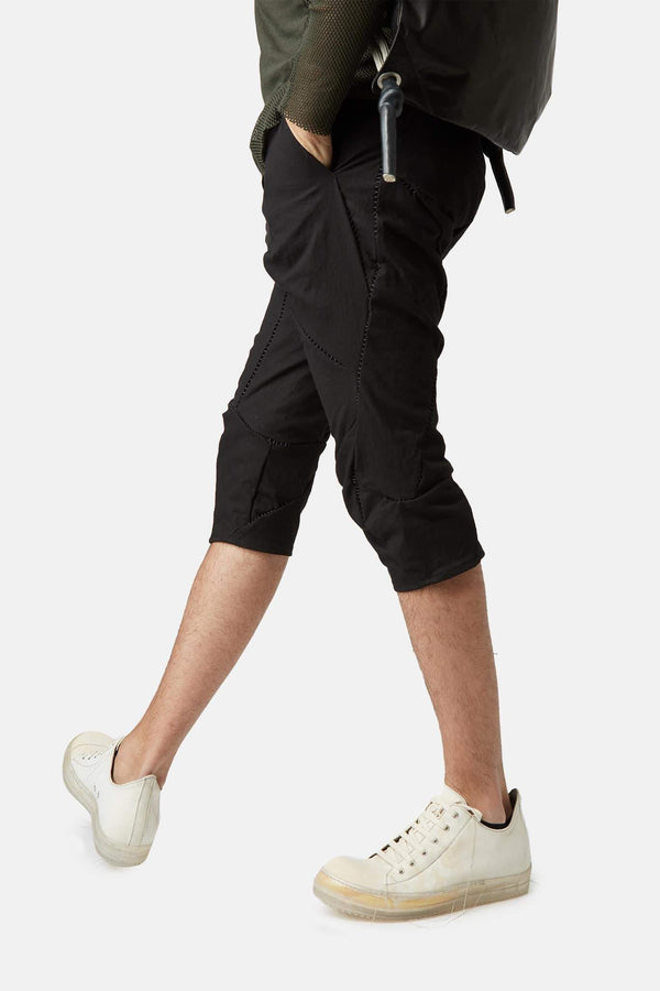 Pantalon en coton noir Leon Emanuel Blanck