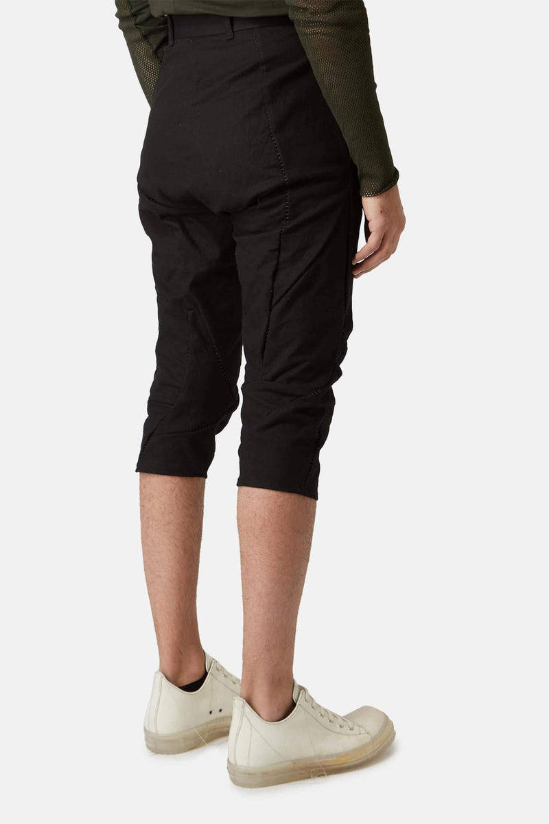 Pantalon en coton noir Leon Emanuel Blanck