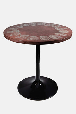 Table d'Appoint en Bois Fornasetti Vintage