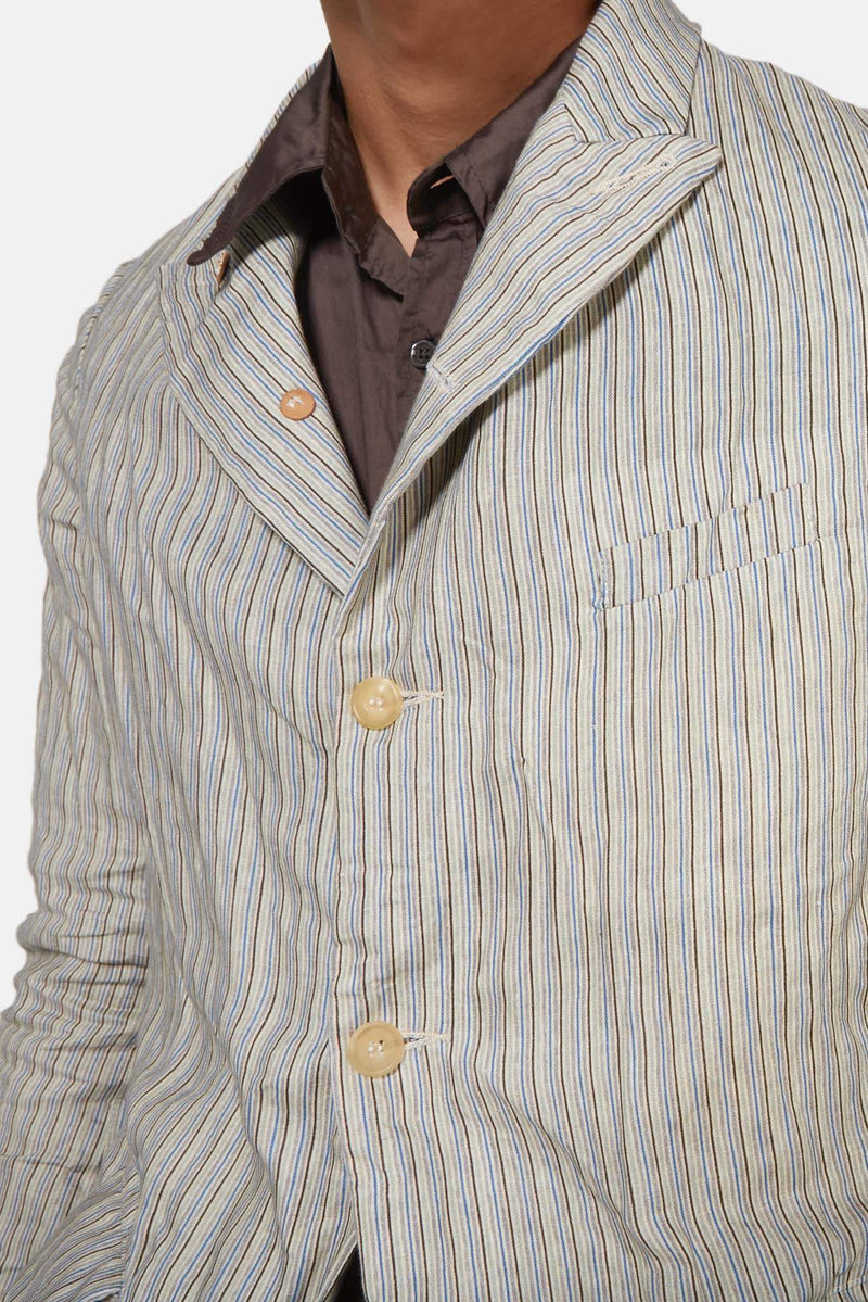 Blazer à rayures en lin Paul Harnden