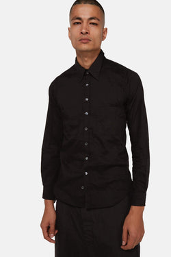 Chemise en coton noire Paul Harnden