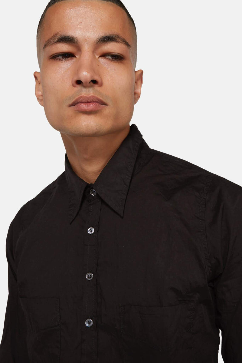 Chemise en coton noire Paul Harnden