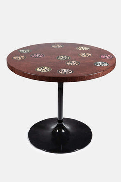 Table d'Appoint en Bois Fornasetti Vintage