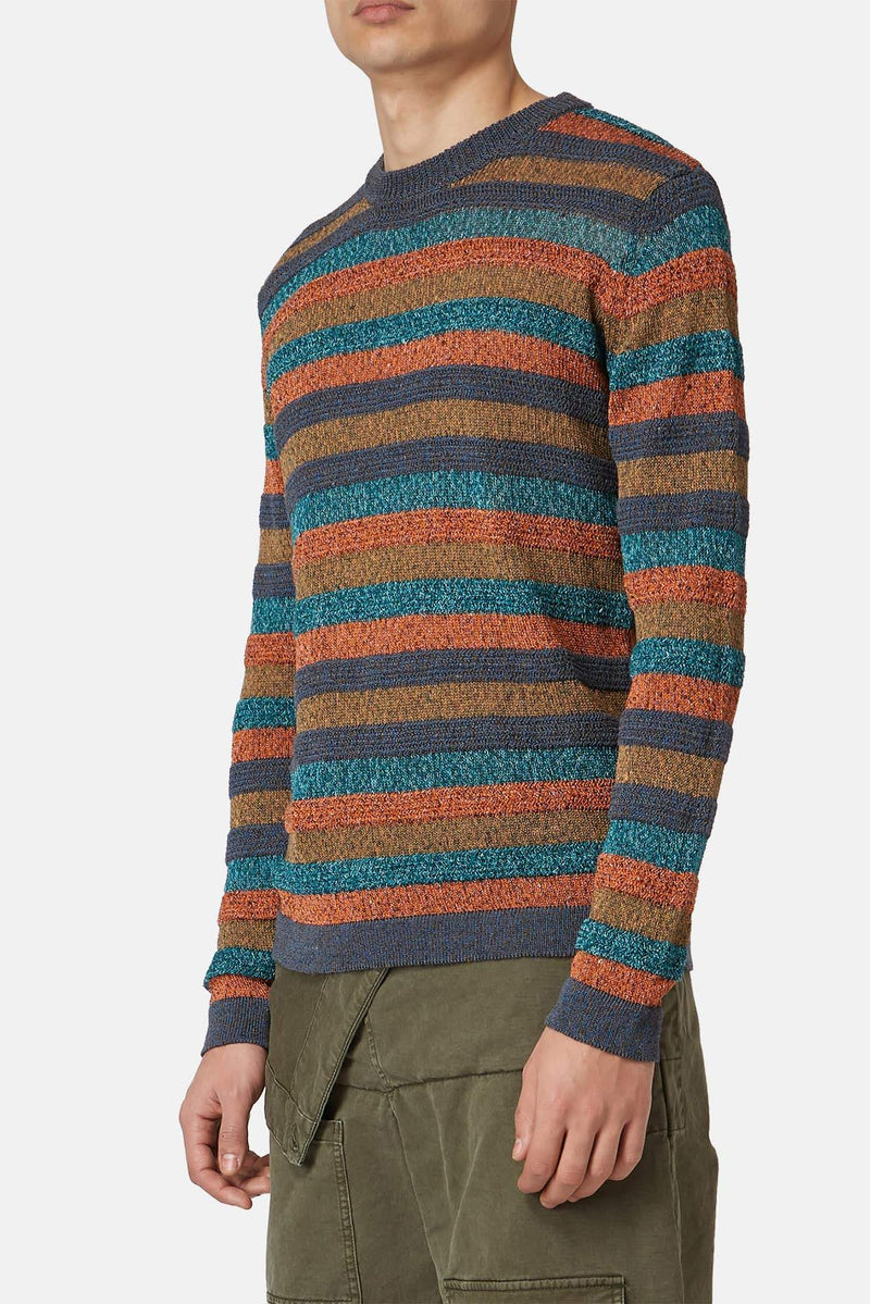 Pull rayé multicolore Roberto Collina