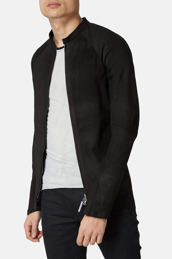 Veste en cuir noire Isaac Sellam