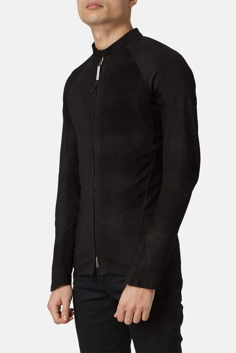 Veste en cuir noire Isaac Sellam