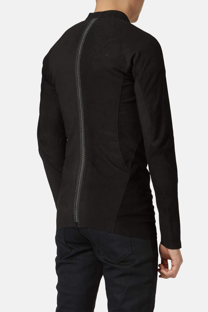 Veste en cuir noire Isaac Sellam