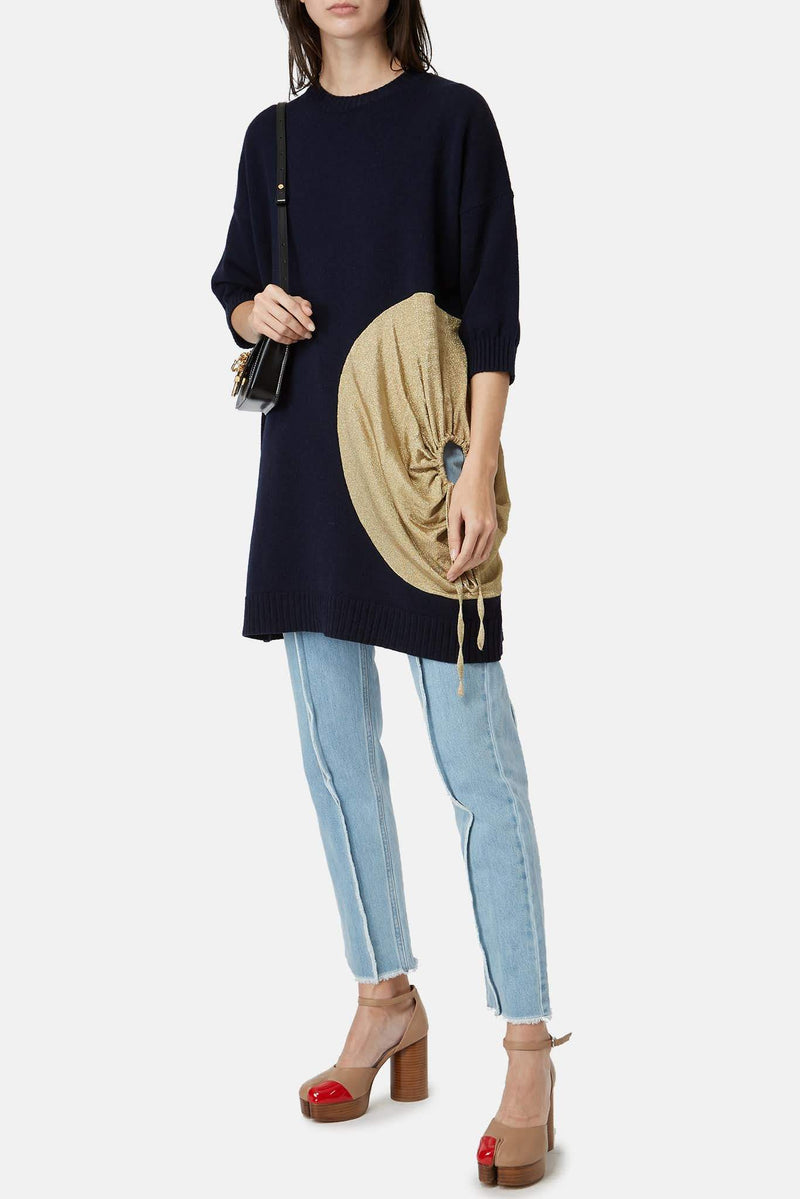 Pull en laine bleu marine J.W Anderson