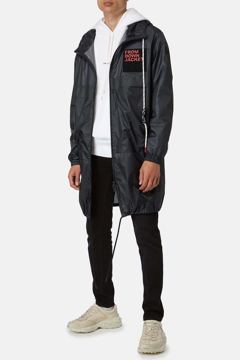 Imperméable noir "Delaporte" Moncler