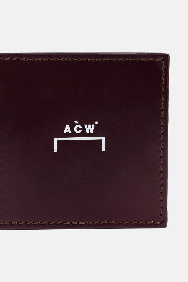 Mini pochette en cuir bordeaux A Cold Wall