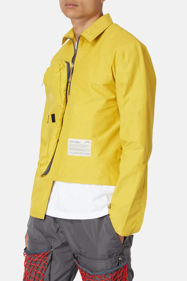 Veste en tissu technique jaune moutarde A Cold Wall