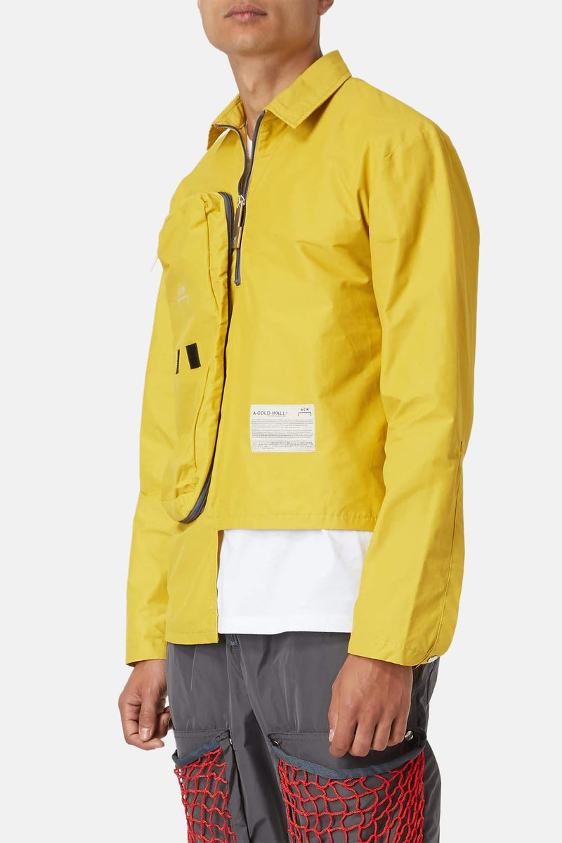 Veste en tissu technique jaune moutarde A Cold Wall