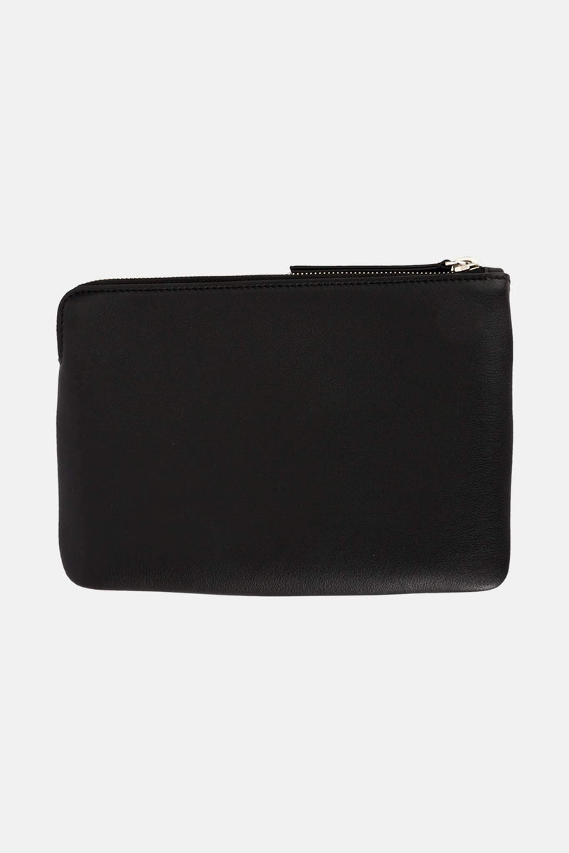 Pochette en cuir noire Everyday Balenciaga