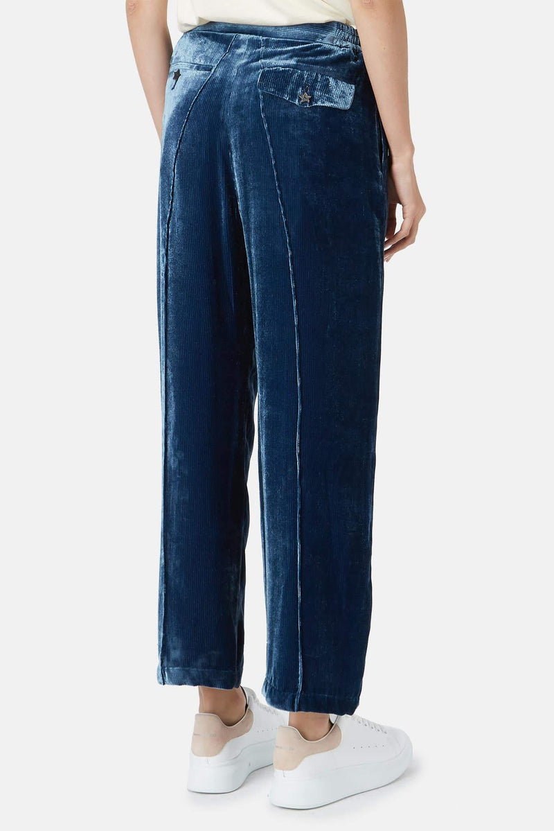 Pantalon effet velours bleu Undercover