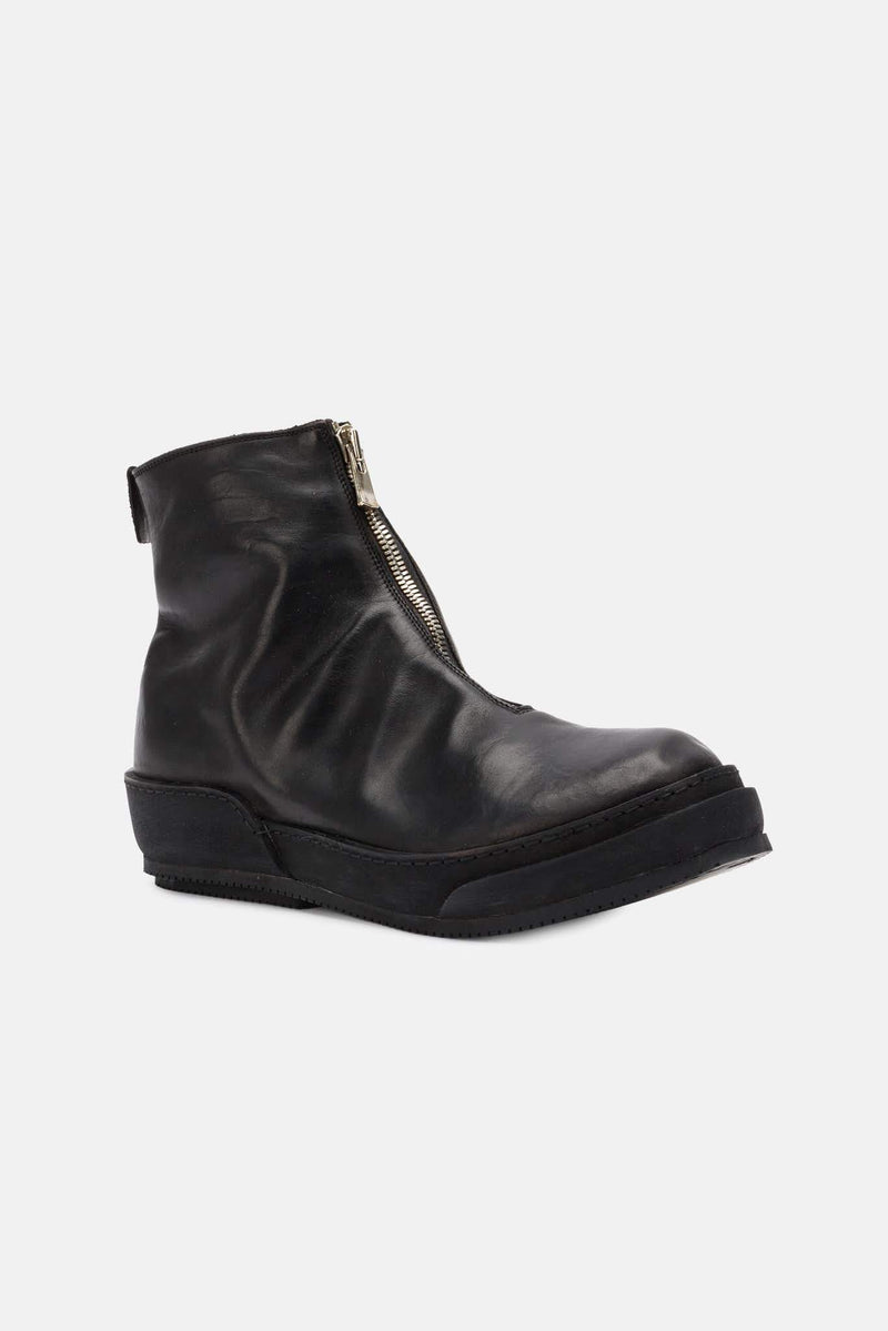 Bottes en cuir noires Guidi