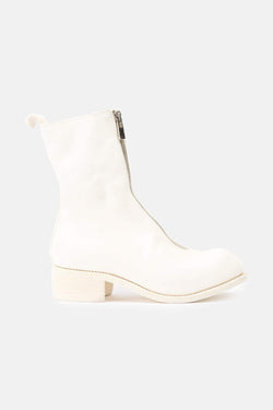 Bottines en cuir blanches Guidi