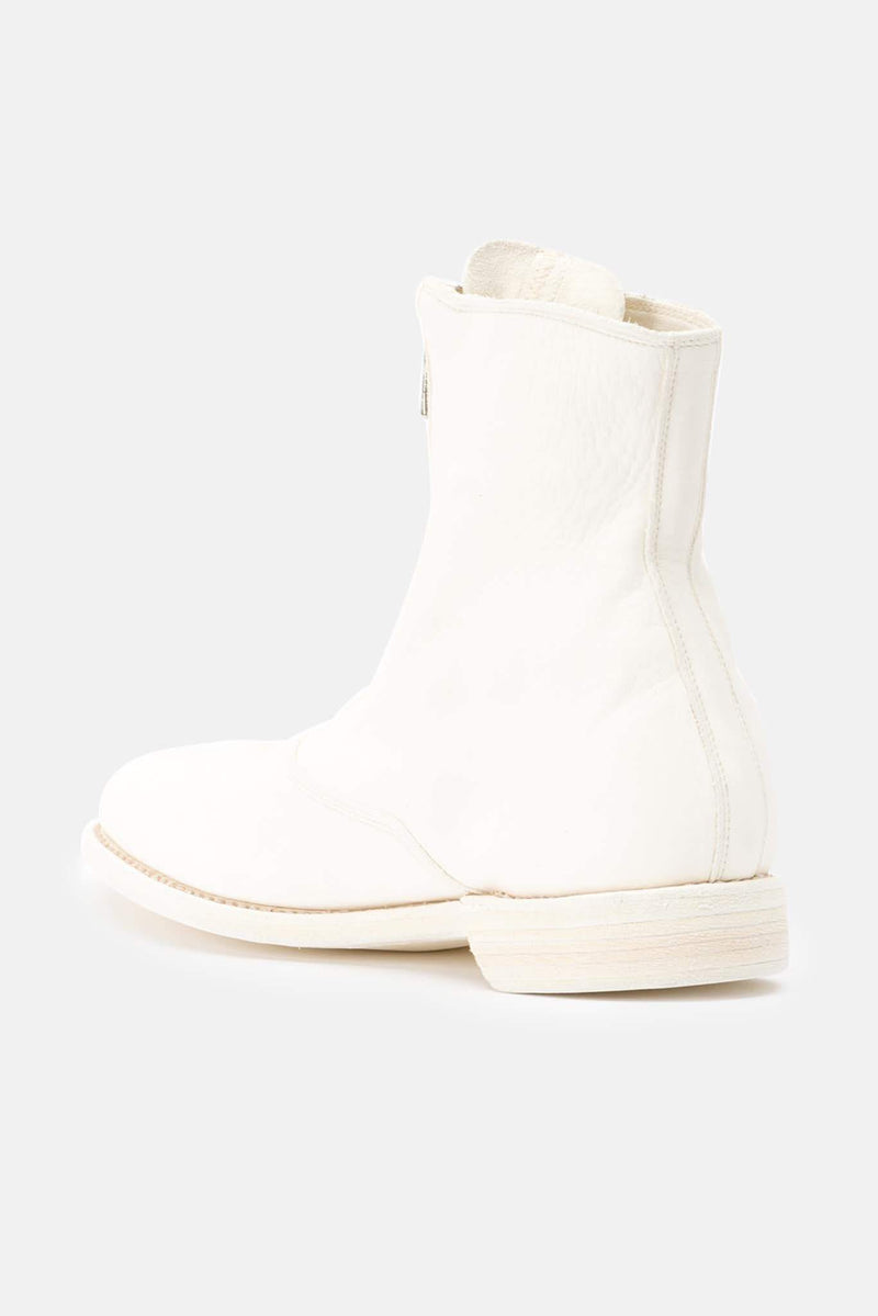 Bottines en cuir blanches Guidi