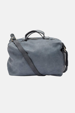 Sac de voyage en cuir bleu Guidi