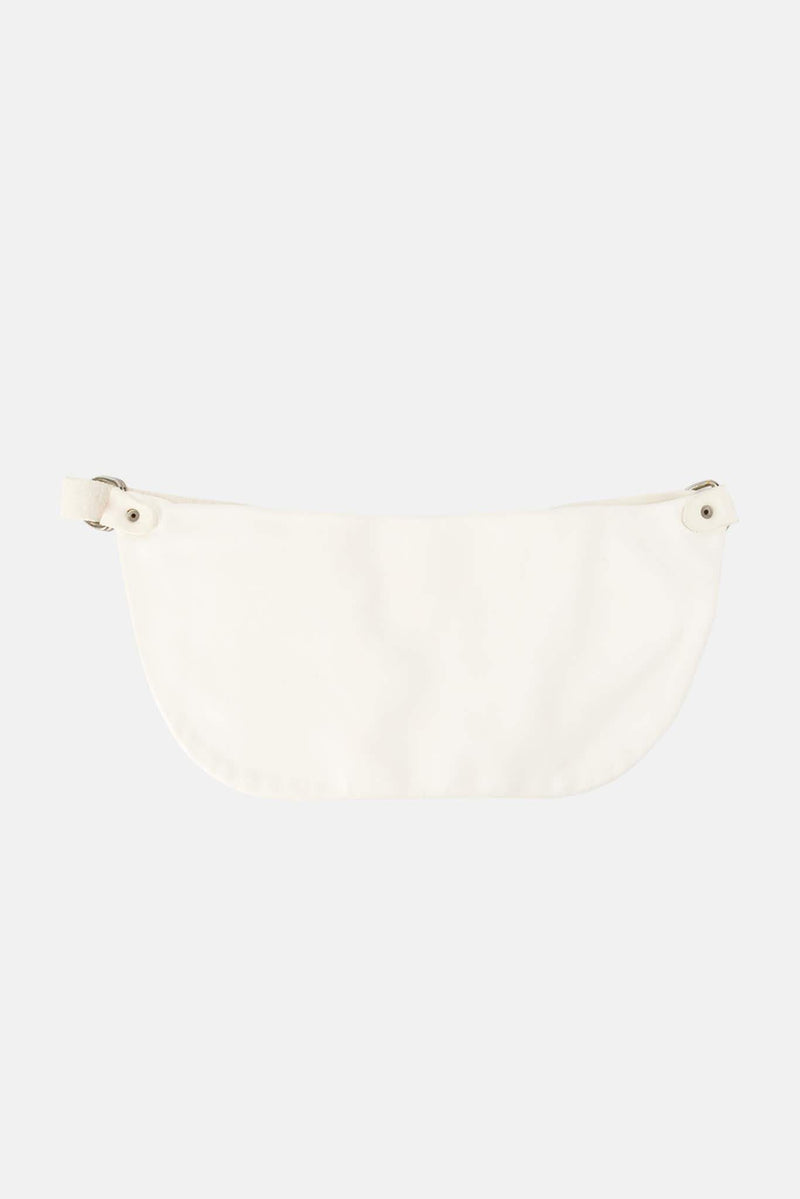 Sac en bandoulière en cuir blanc Guidi