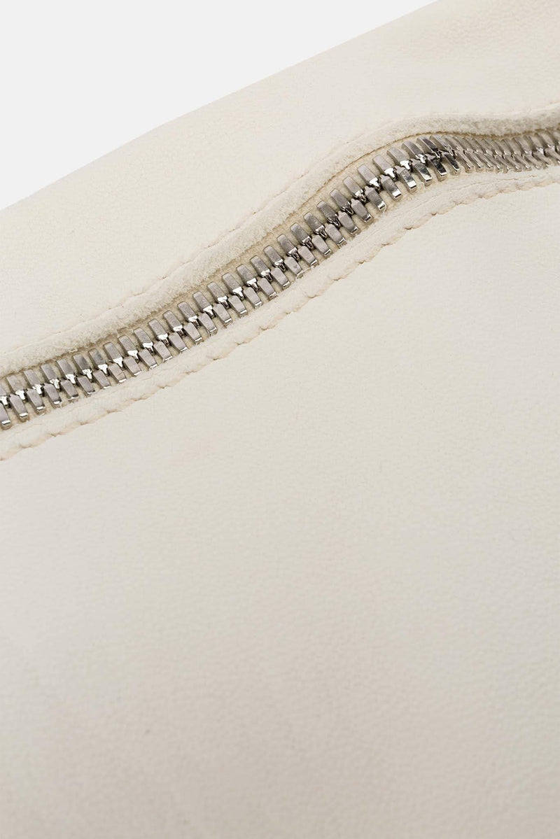 Sac en bandoulière en cuir blanc Guidi