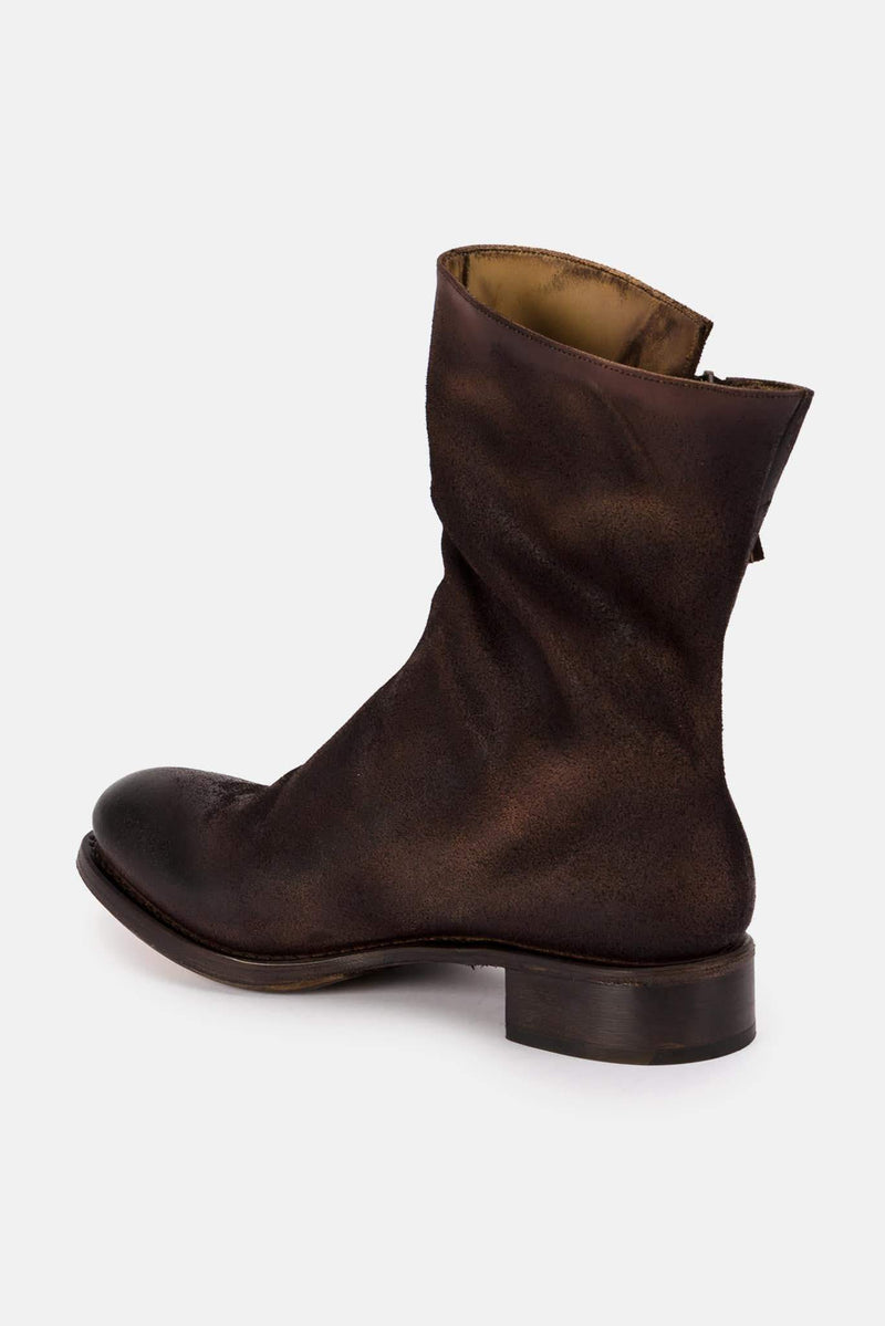 Bottes en cuir marron foncé Cherevichkiotvichki