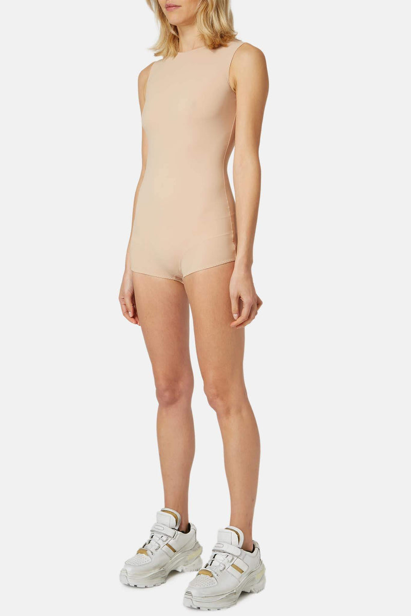 Body à col rond beige Maison Margiela