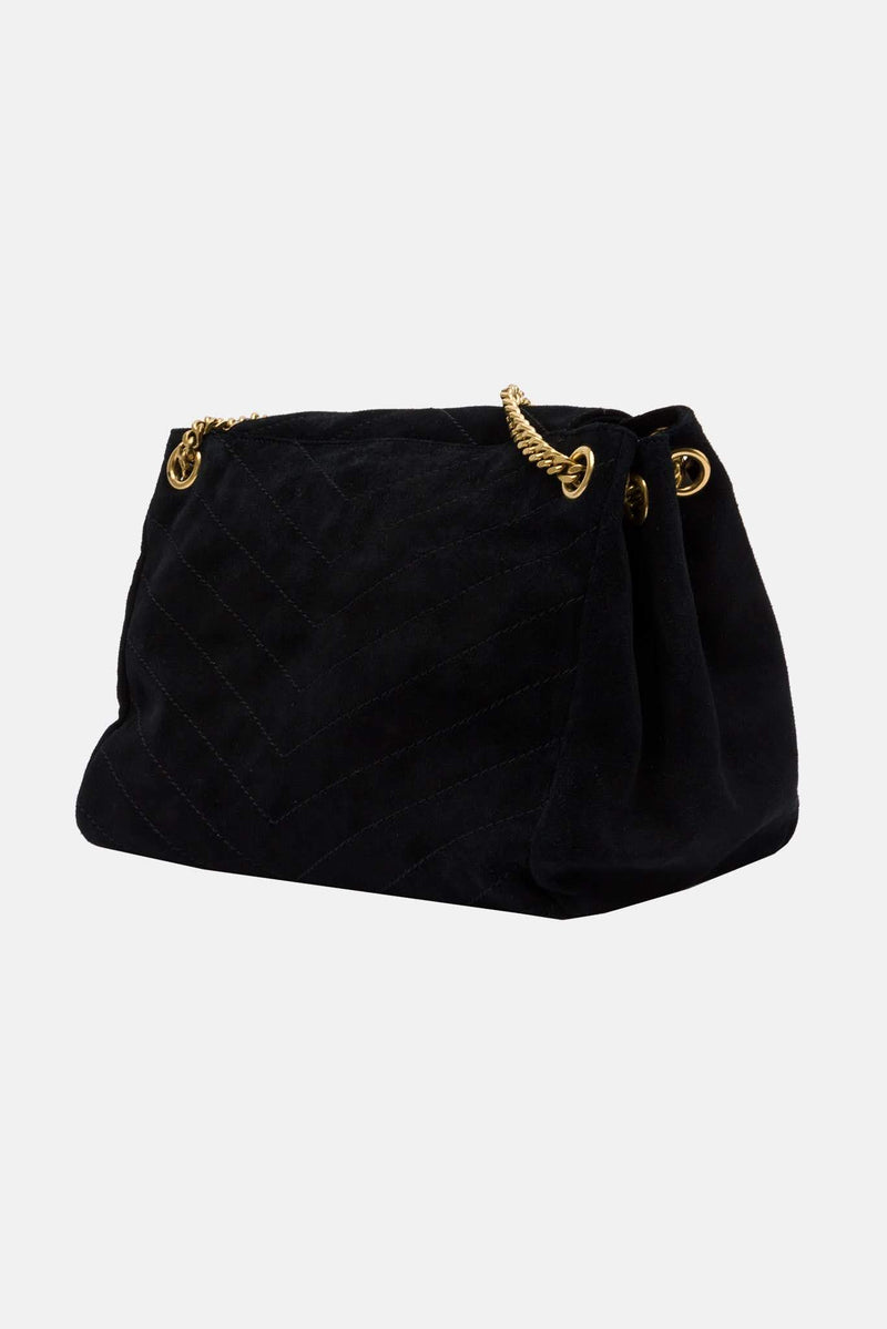 Sac effet daim noir "Nolita" Saint Laurent