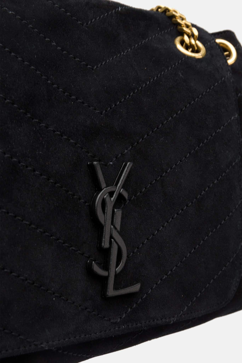 Sac effet daim noir "Nolita" Saint Laurent