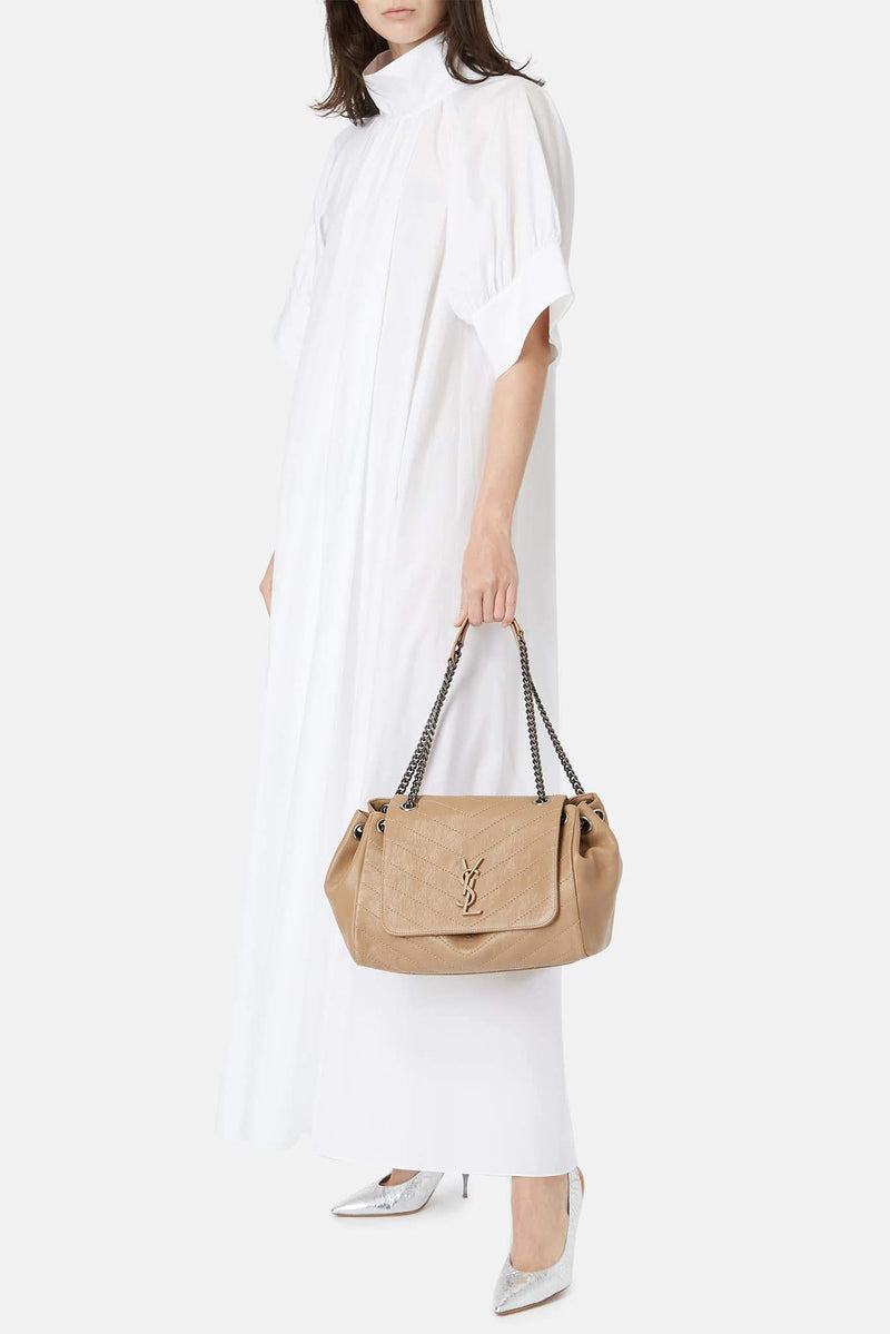 Sac en cuir marron clair "Nolita" Saint Laurent