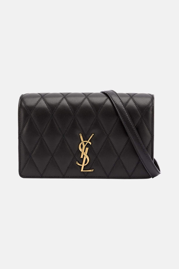 Sac en cuir noir "Angie" Saint Laurent