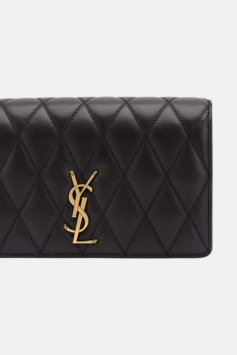 Sac en cuir noir "Angie" Saint Laurent