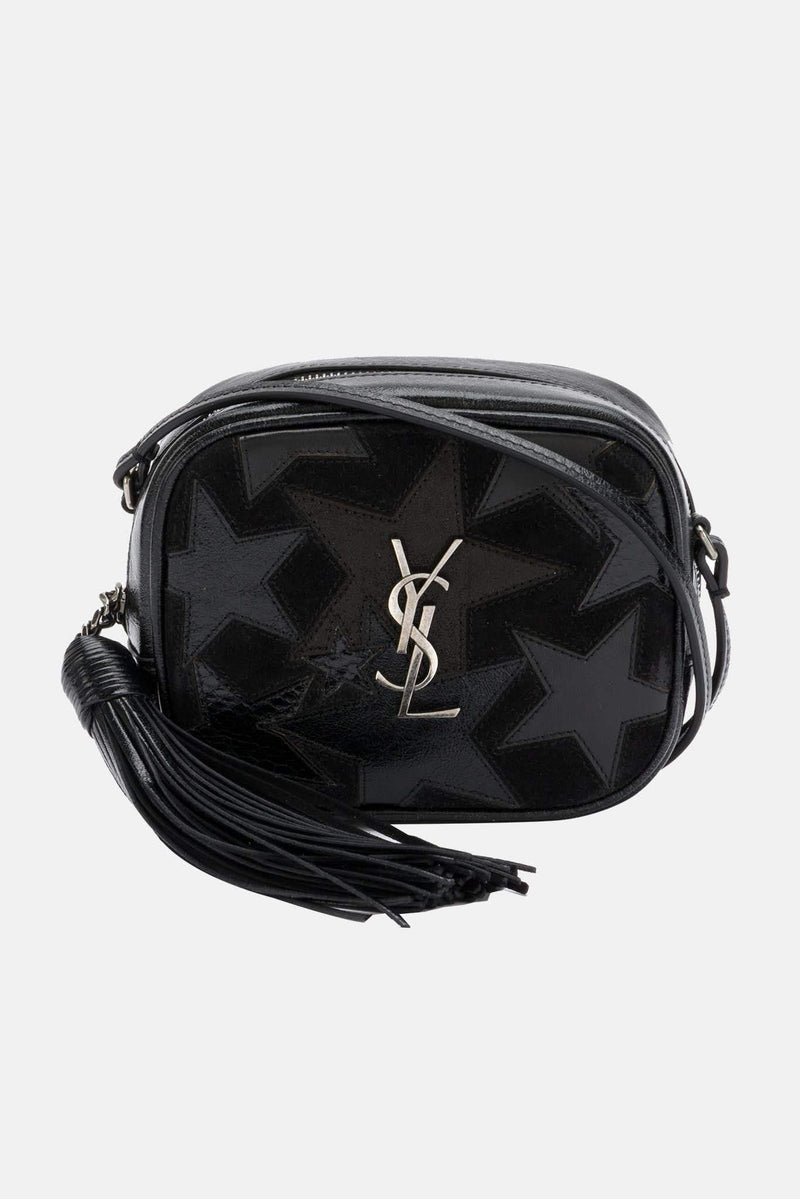 Mini sac en cuir noir "Blogger" Saint Laurent