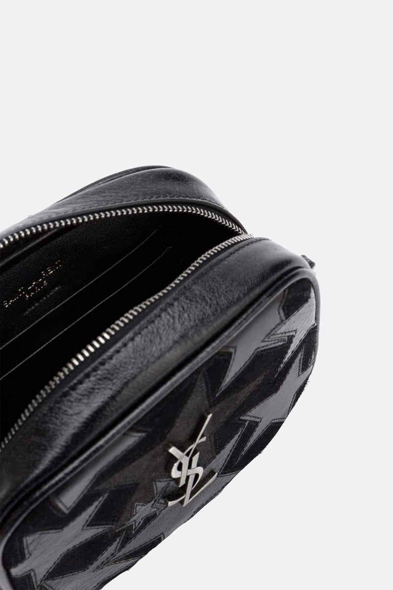 Mini sac en cuir noir "Blogger" Saint Laurent