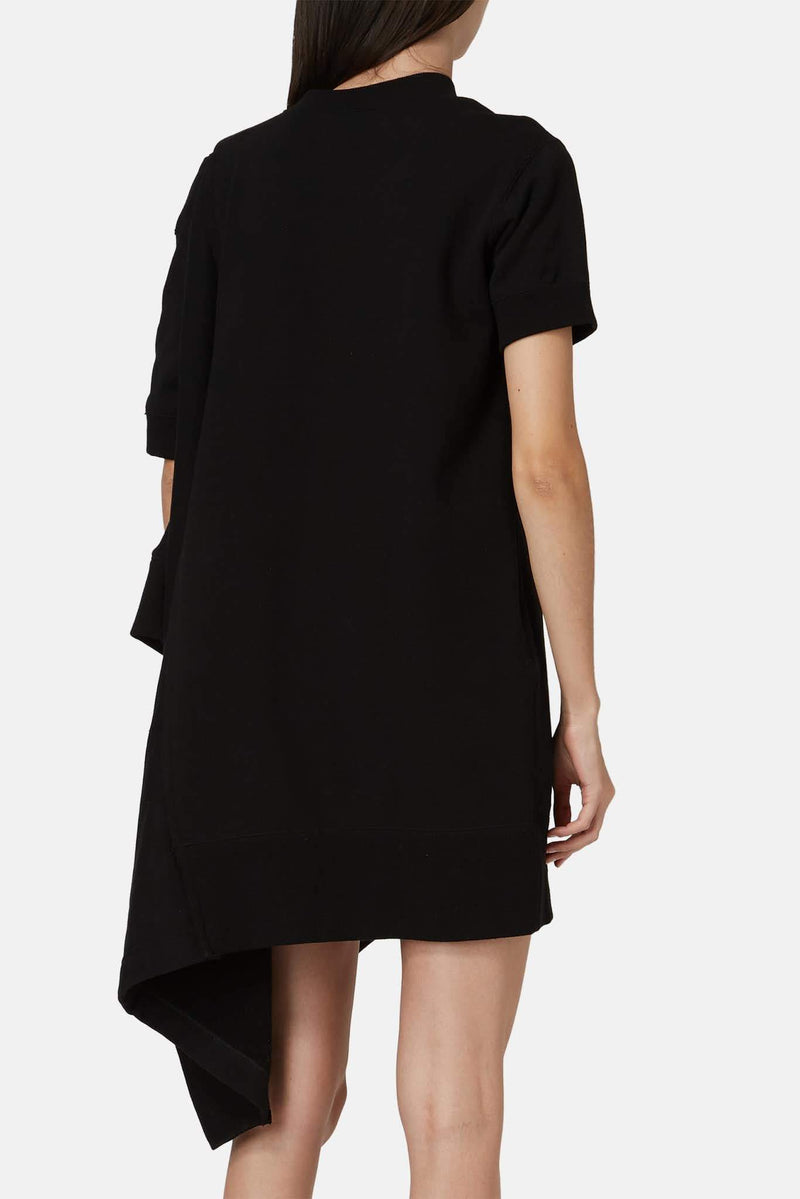 Robe en coton noire Sacai