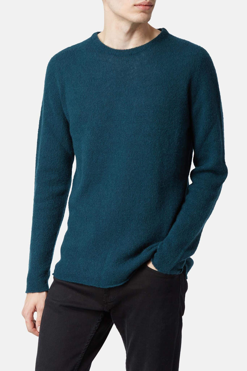 Pull en cachemire et soie vert Roberto Collina