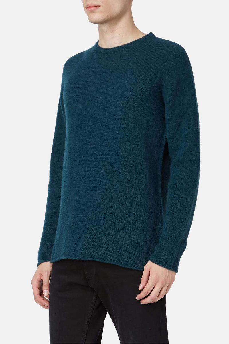 Pull en cachemire et soie vert Roberto Collina