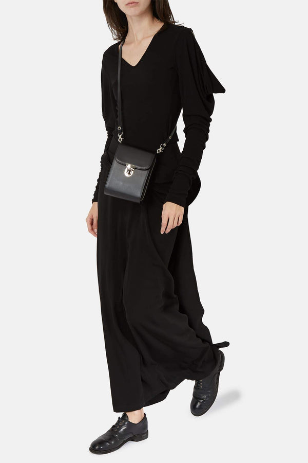 Jupe asymétrique noire Yohji Yamamoto